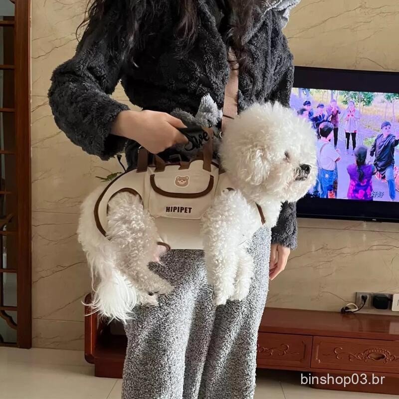 Cães Saindo Mochila Horizontal Portátil Bolsa De Gato De Tração Para Animais De Estimação De Um Ombro