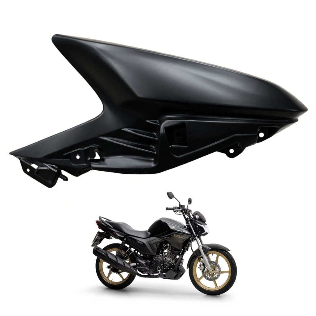 Carenagem Capa Aba Tanque Direito Ybr150 Factor Dx 150 2025 Preto Metálico