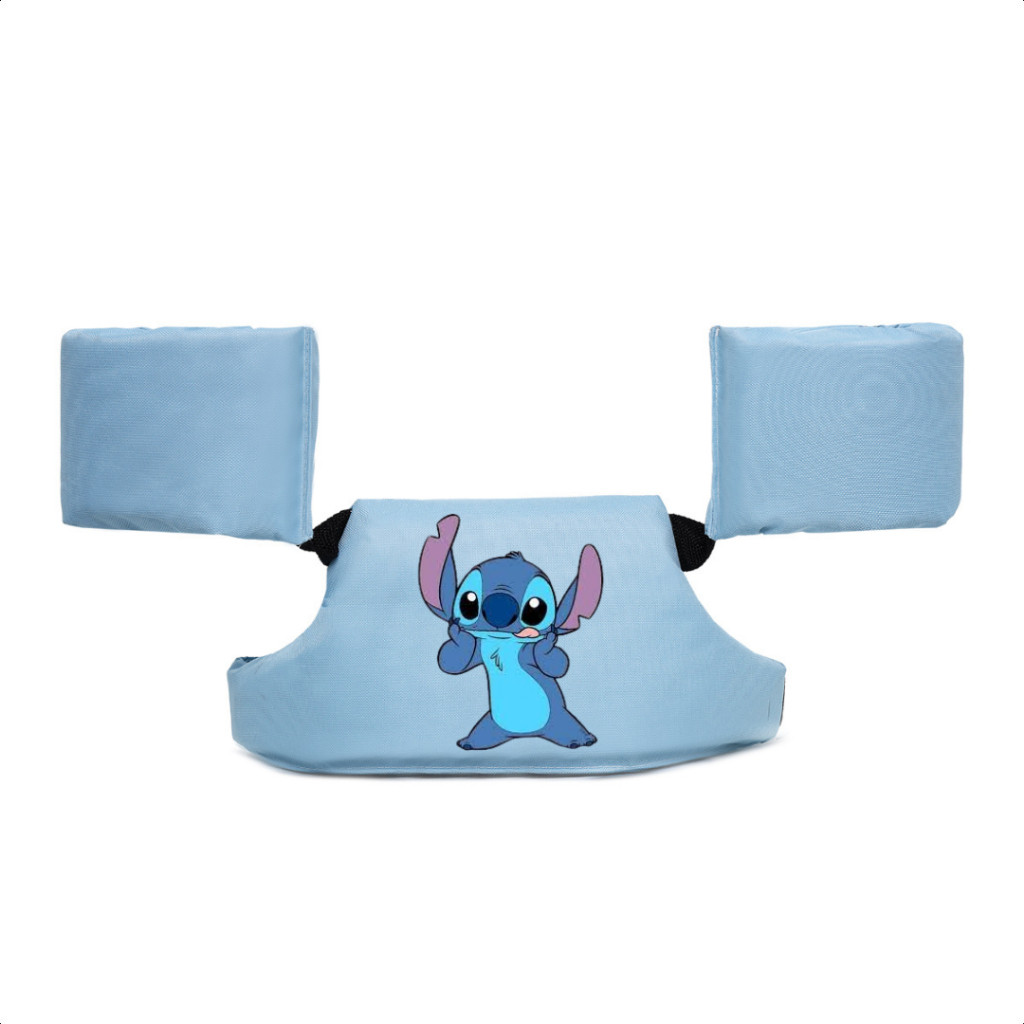 Boia Colete Infantil Personagem Hello Kitty Stitch Moana Criança Natação Piscina Praia Não Fura