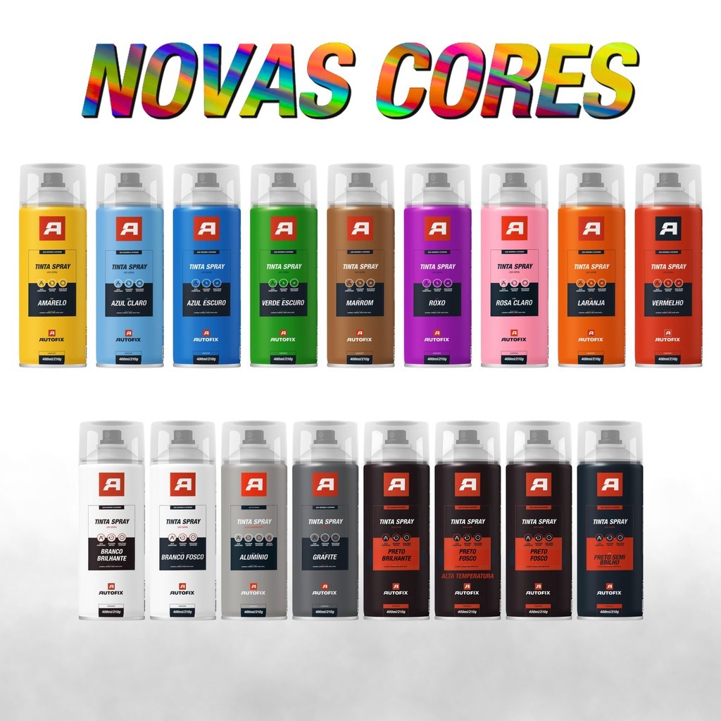 Tinta Sprays Uso Geral 400ml Autofix 400ml Menor Preço — R$ 19,90 em Shopee