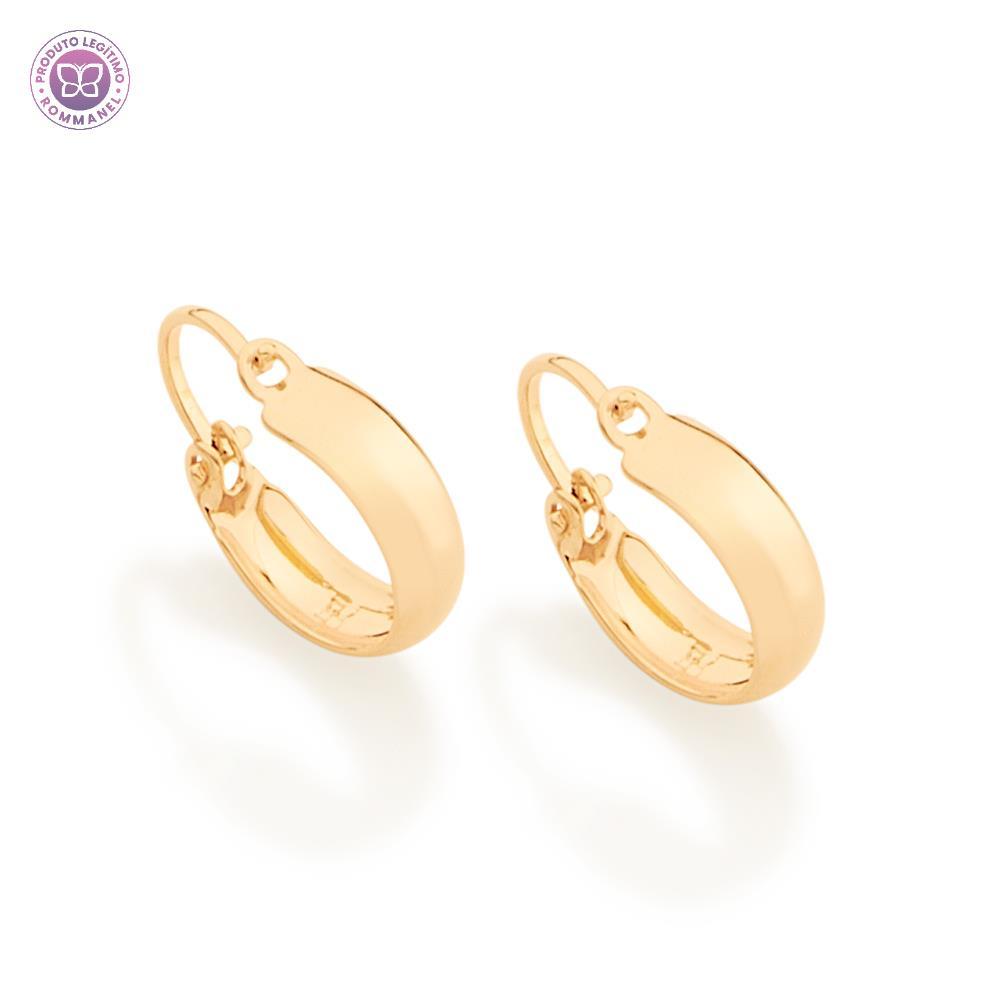 Imagem Brinco Argola Infantil Rommanel Lisa Ouro 18k 520763