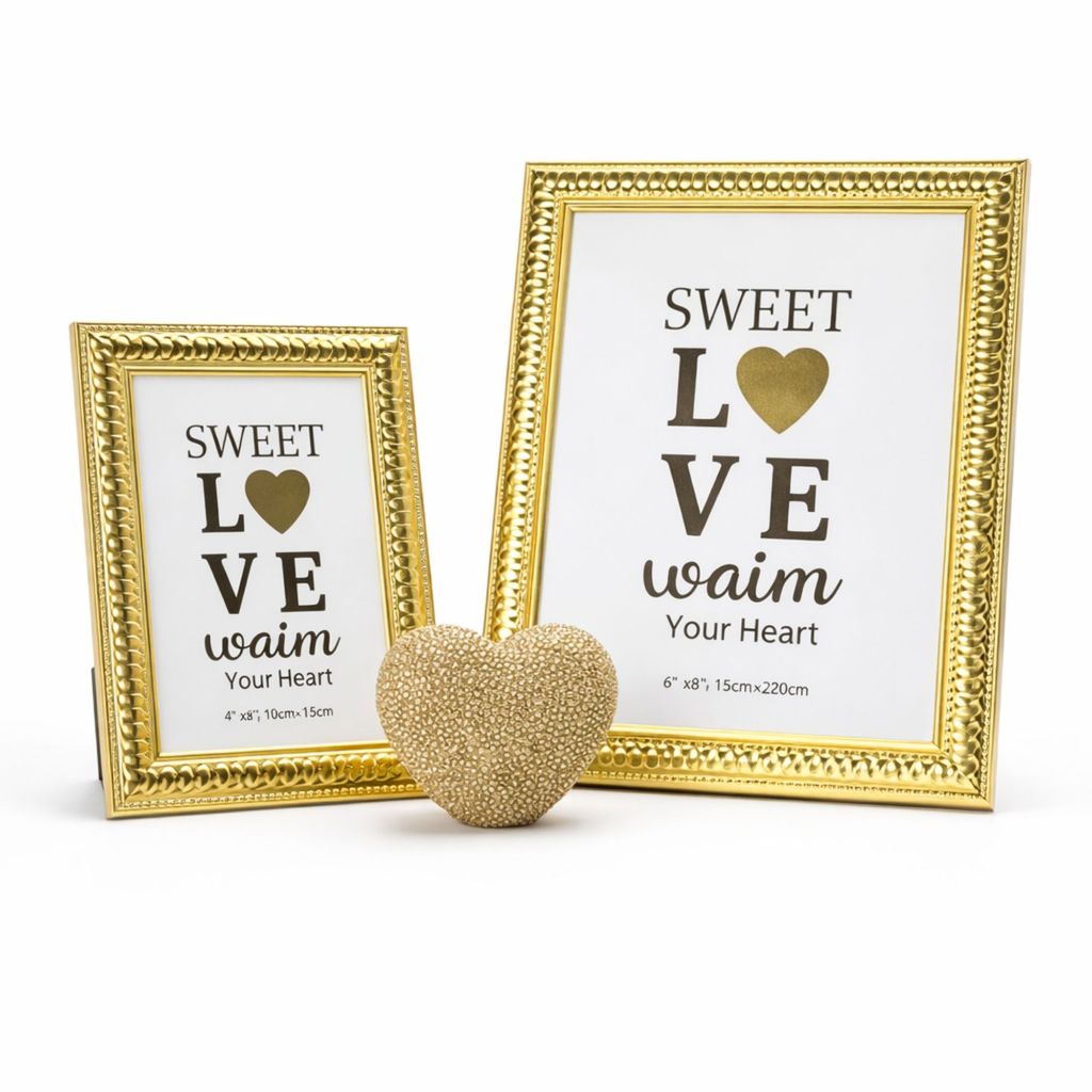 Kit Recordações 2 Porta Retratos 10x15 E 15x20 + Coração em Oferta na Shopee