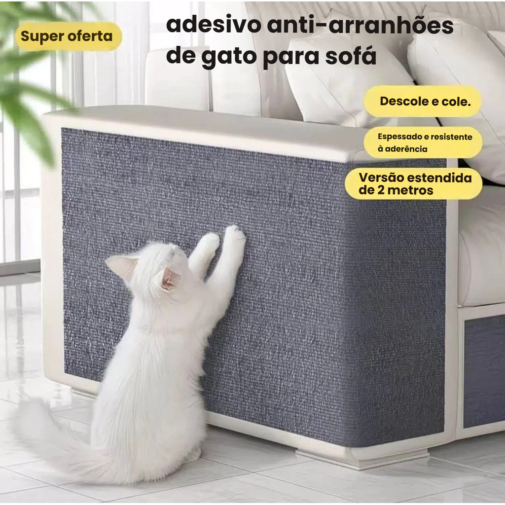 Arranhador Adesivo para Gatos – Protetor de Sofá, Cama e Móveis em Oferta na Shopee
