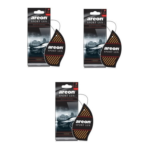 Aromatizante Automotivo Areon 3 Sport Lux Gold O Melhor
