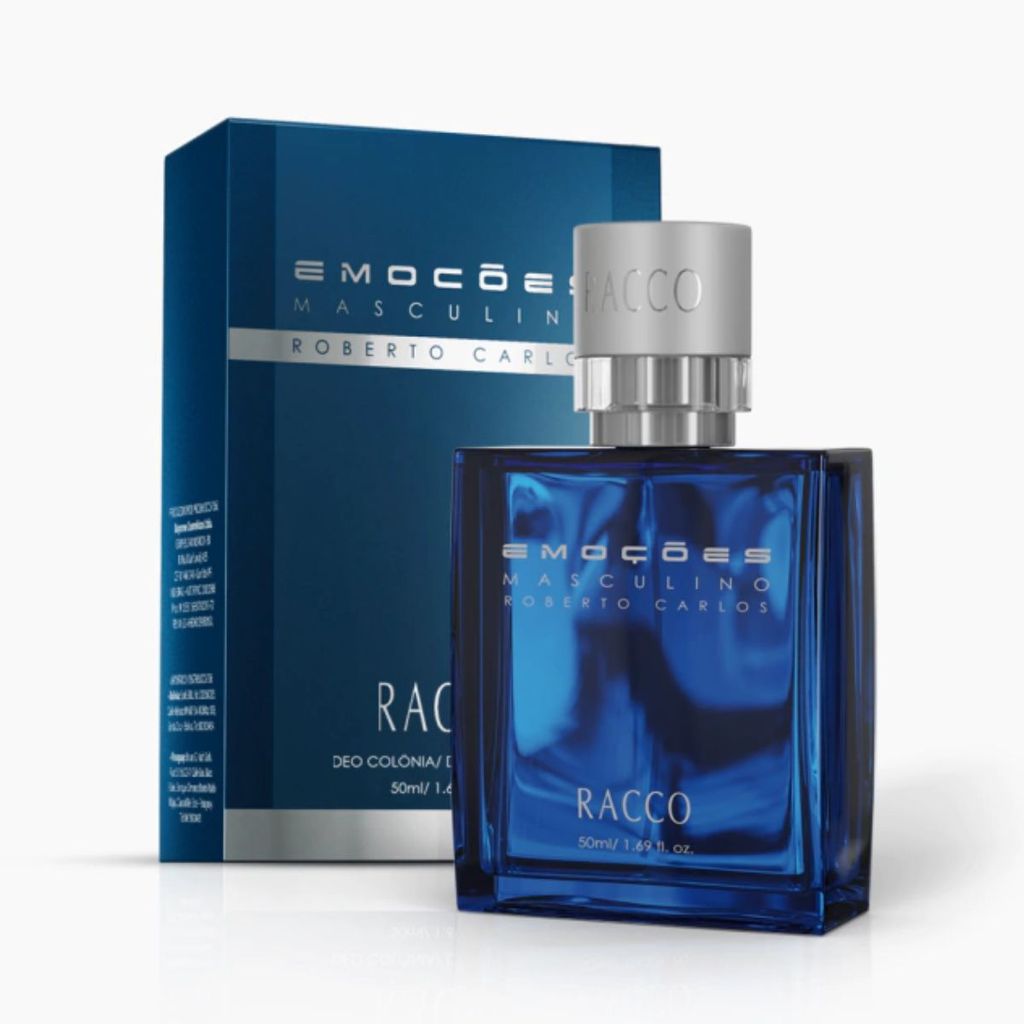 Deo Colônia Emoções Masculino Roberto Carlos Racco, 50ml