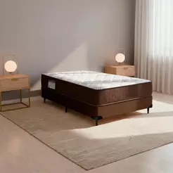 Cama box e Colchão ISO 150 D45 – Solteiro(88x188)-Ortobom
