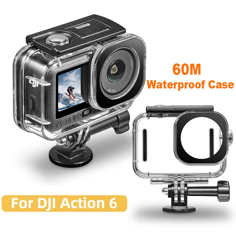 Detalhes do Capa Protetora À Prova D'água De 60M Para DJI OSMO Action 6 , Mergulho Subaquático , Acessórios Câmera