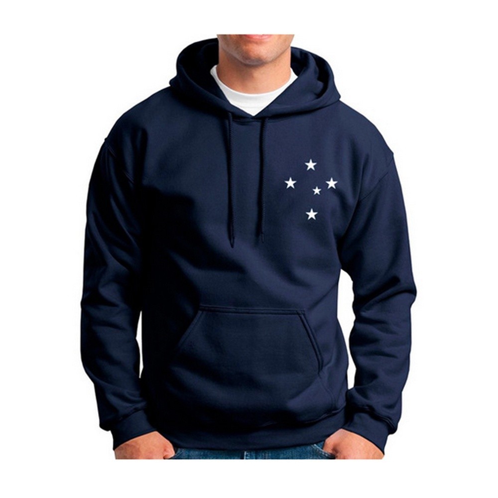 Moletom Cruzeiro Blusa de Frio Estrelas Casaco Esportivo CFC Time Futebol em Oferta na Shopee