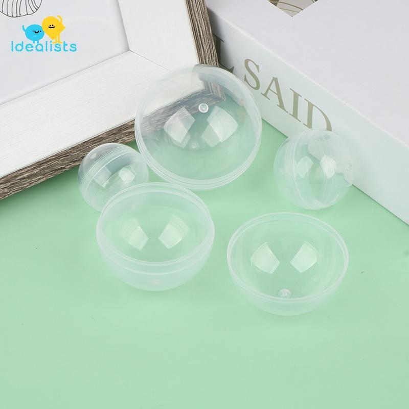 Idealistas 50 Pcs Transparente Pode Abrir Transparência Cápsula De Plástico Surpresa Pequeno Recipiente Fazendo Modelo D