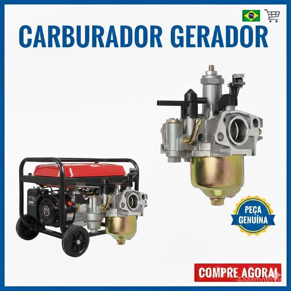 Carburador De Motor A Gasolina De 4 Tempos Para Gx160 Gx220 Branco Toyama Buffalo 4/5,5/6,5/7 Hp + Junta