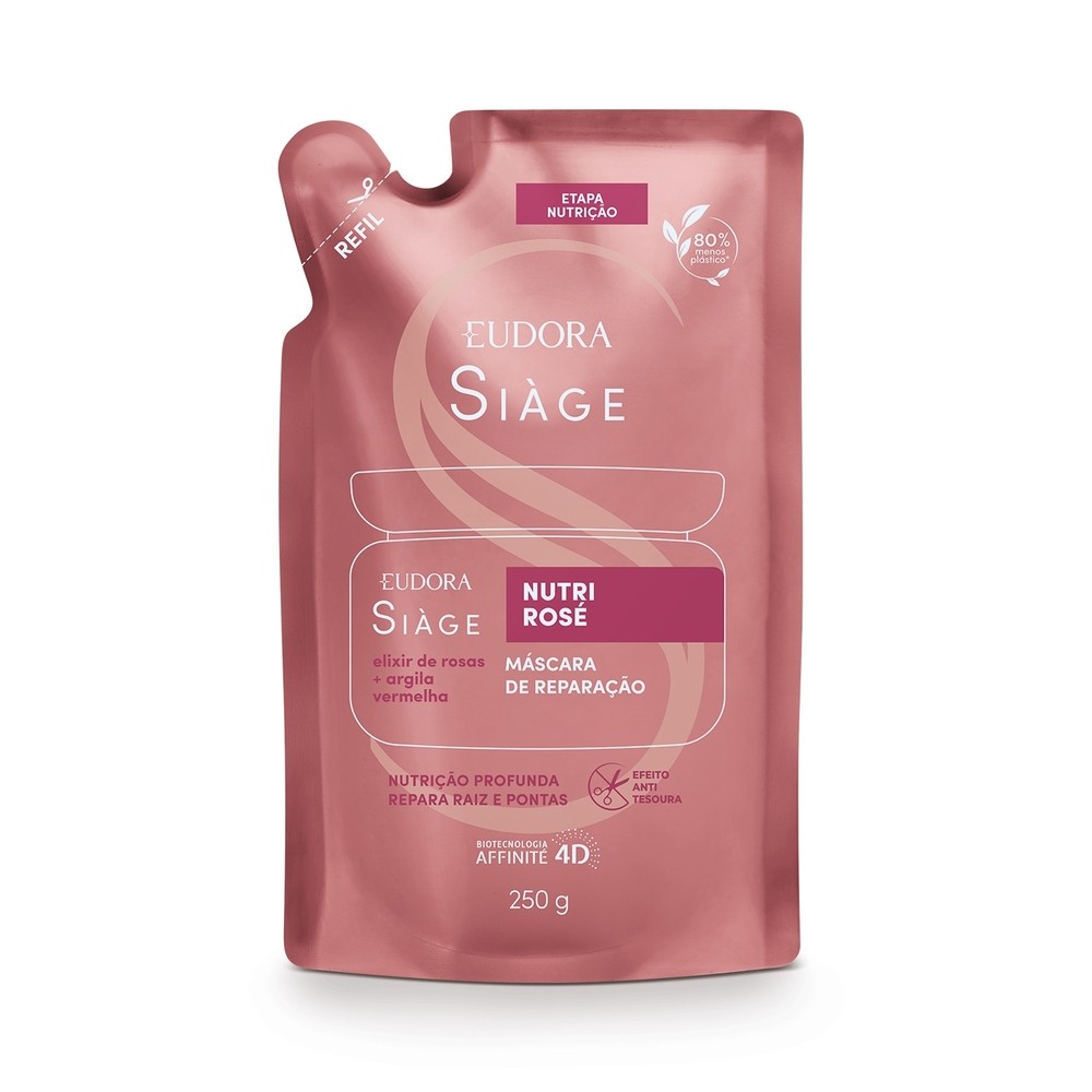 Imagem Eudora Siàge Nutri Rosé Refil Máscara Capilar 250g