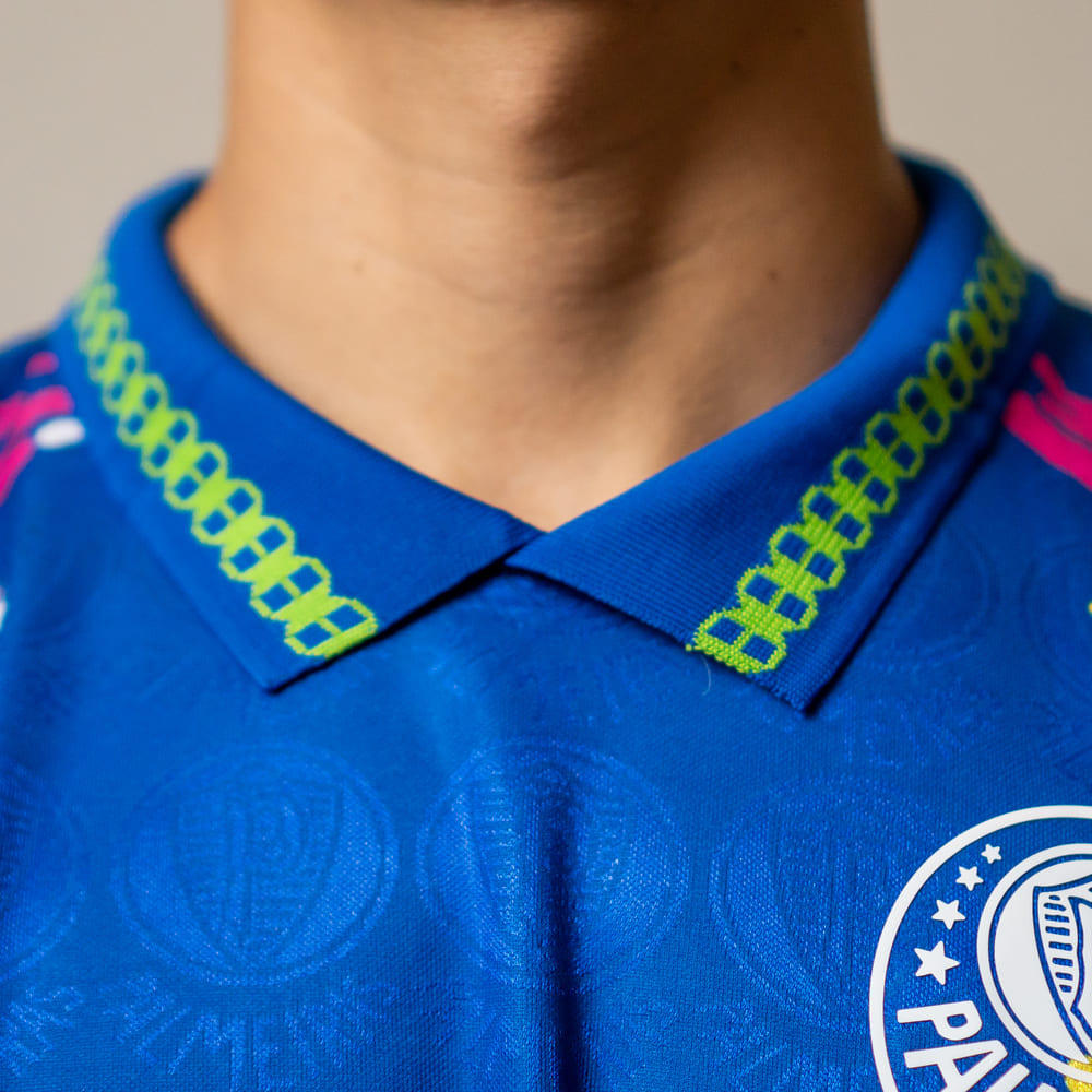 Camiseta Palmeiras Betel Retrô 1993 Goleiro Azul · foto 2