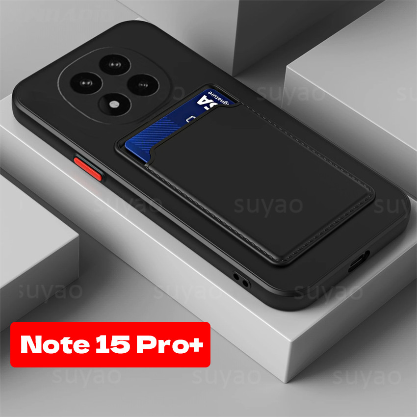 Para Redmi Note 15 Pro Plus ProPlus 14 13 2026 Capa De Telefone Carteira De Cartão Macio Fosca Note15Pro + Note15 Note15 em Oferta na Shopee