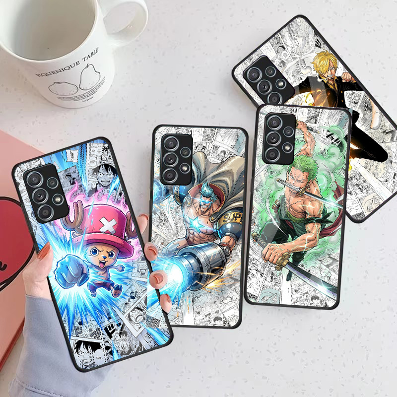 Uma Peça 53 Caso De Telefone Vidro Para Samsung Galaxy A16 A15 A25 A35 A55 A53 A54 A34 A14 A32 A52 4G 5G Capa A56 A54