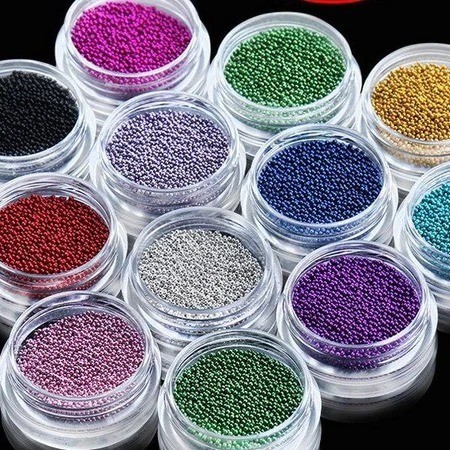 Kit com 12 potes de Caviar para Unhas