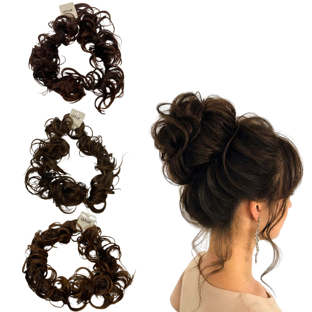 Aplique De Cabelo Rabicó Alina Para Coque Fibra Premium 80cm