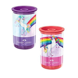 APONTADOR FABER CASTELL C/DEPOSITO TUBO UNICORNIO BLISTER em Oferta na Shopee