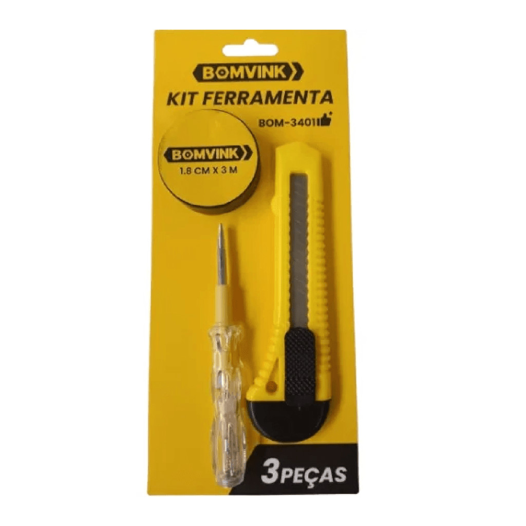 Kit chave teste estilete fita isolante profissionais novo