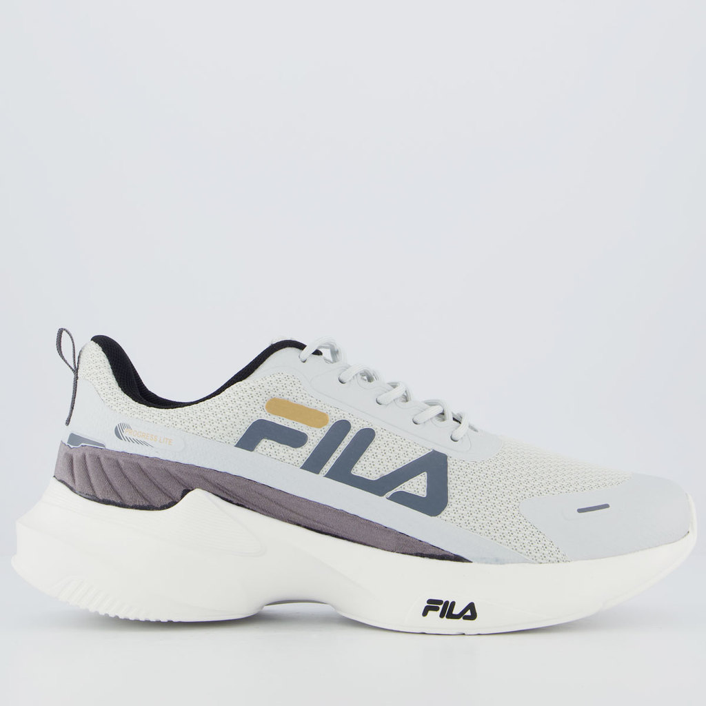 Tenis Fila Progress Lite Cinza e Grafite