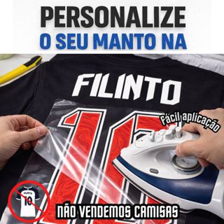 Termocolante Personalizado Seu Nome Número Para Camisa Futebol Não Inclui Camisa em Oferta na Shopee