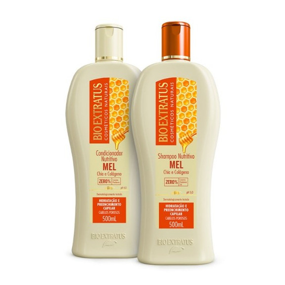 Kit Nutritivo Mel Bio Extratus (Shampoo e Condicionador 500mL)