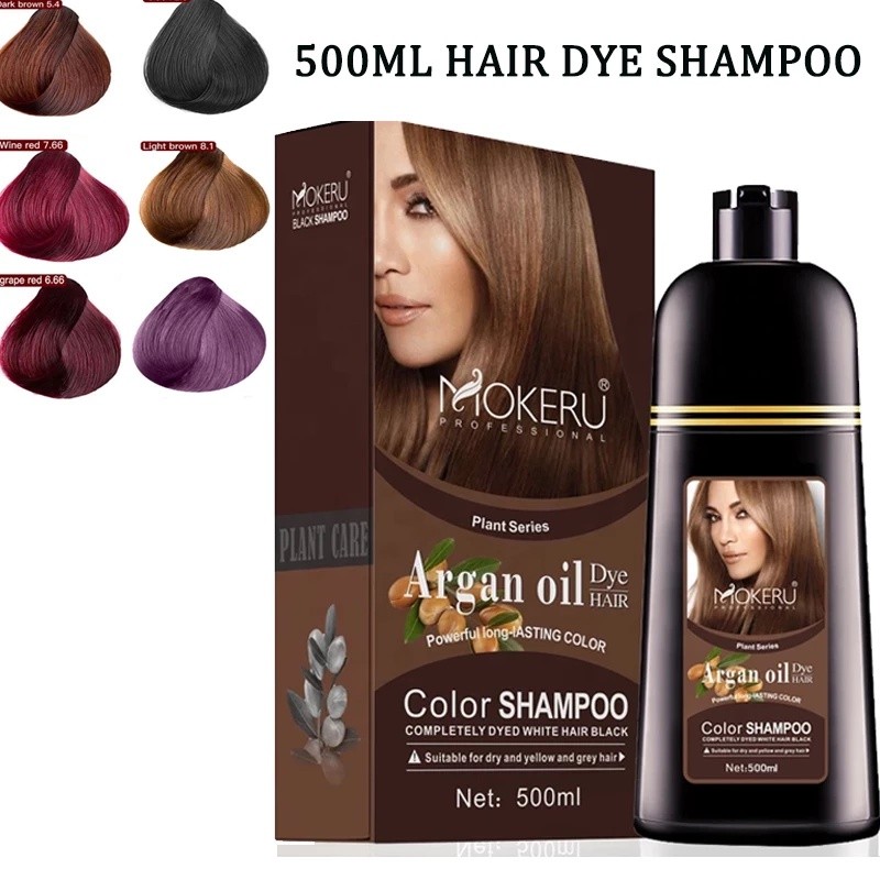 Pintura Profissional Natural Orgânico Marrom Permanente Tintura De Cabelo Shampoo Marroquino Porca De Longa Duração