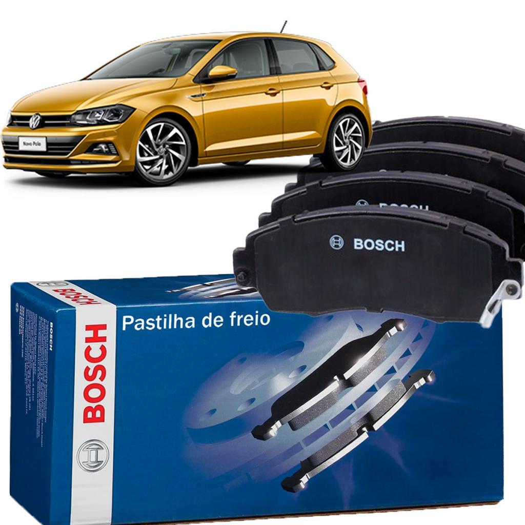 Jogo Pastilha de Freio Original Bosch Dianteira e Traseira Polo 2018 Em Diante 1.0 TSI