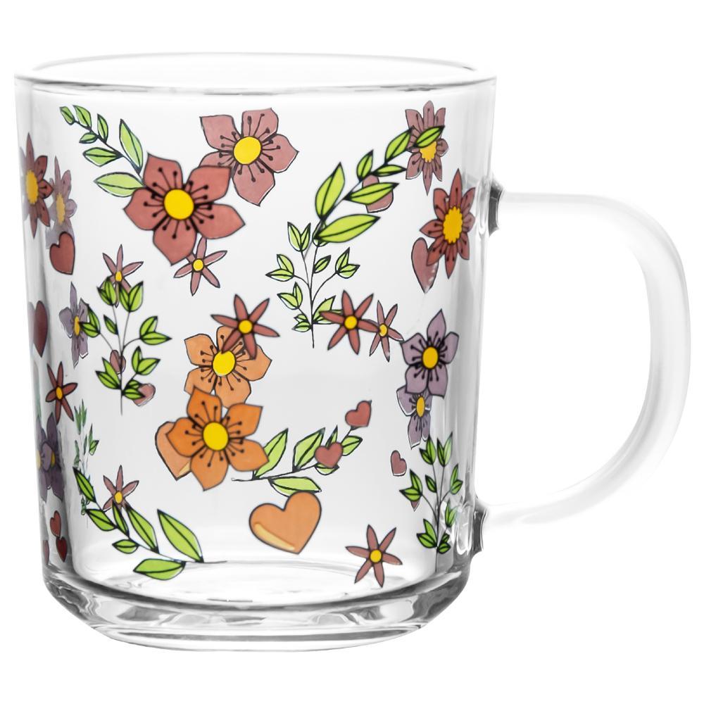 2 Canecas Lyor Amor e Flor 220ml Vidro em Oferta na Shopee