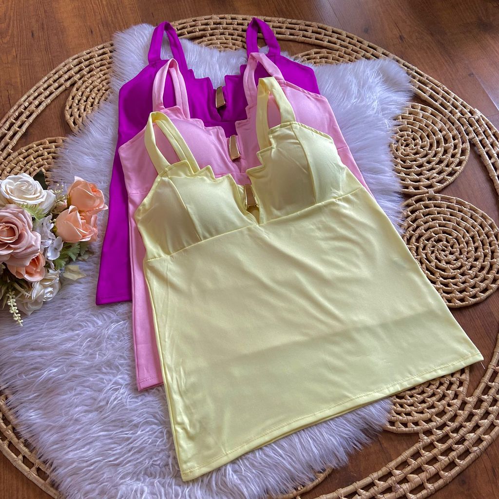 Blusa feminino plus size GG de alça suplex de alcinha curve em Oferta na Shopee