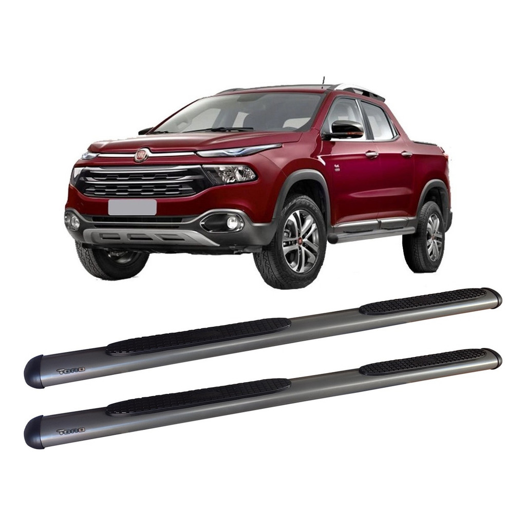 Estribo Oval Oblongo Grafite Fiat Toro 2016 A 2026