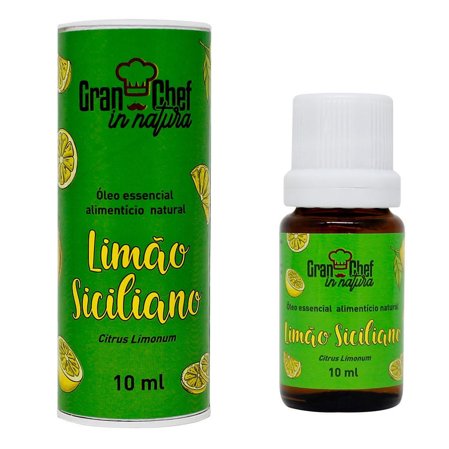 Óleo Essencial Alimentício Natural De Limão Siciliano 10ml