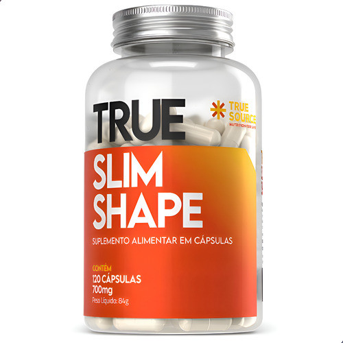Termogenico True Slim Shape 700mg 120 Cápsulas True Source Sem Sabor Sem Sabor