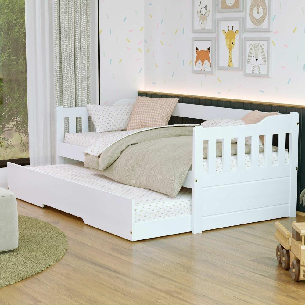 Bicama Infantil Madeira Maciça Branco Mobilistore em Oferta na Shopee