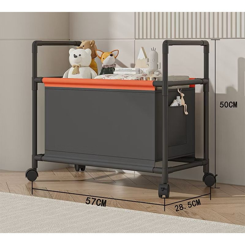 Carrinho Organizador Com Rodas Cesto Roupa Cesto Brinquedos Grande Capacidade Cesta Armazenamento em Oferta na Shopee
