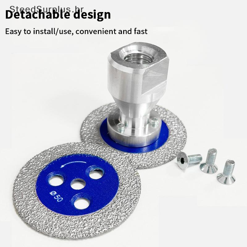 Lâmina De Serra De Diamante SS M14 Com Flange Removível , Disco De Corte Turbo Para Granito , Mármore , Cerâmica , De Co