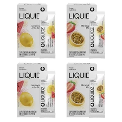 Kit Limão Siciliano | Maracujá LIQUIDZ® - Eletrólitos Zero Açúcares - 4 Caixas - 24 sachês