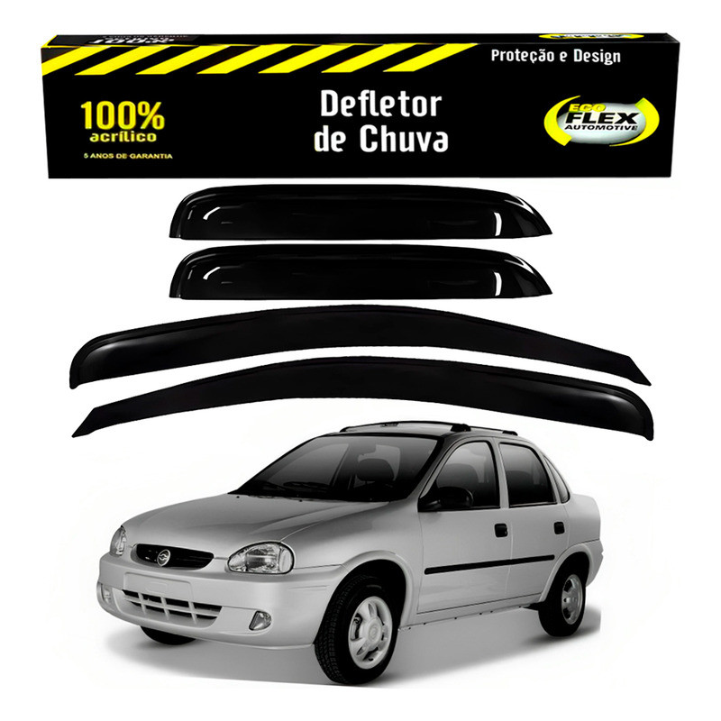 Jogo Calha Defletor Chuva Corsa Classic 1.0 1997 A 2010 em Oferta na Shopee