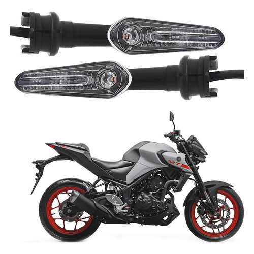 Par Setas Traseira Led Para Yamaha Mt 03 2021 2022 2023 2024