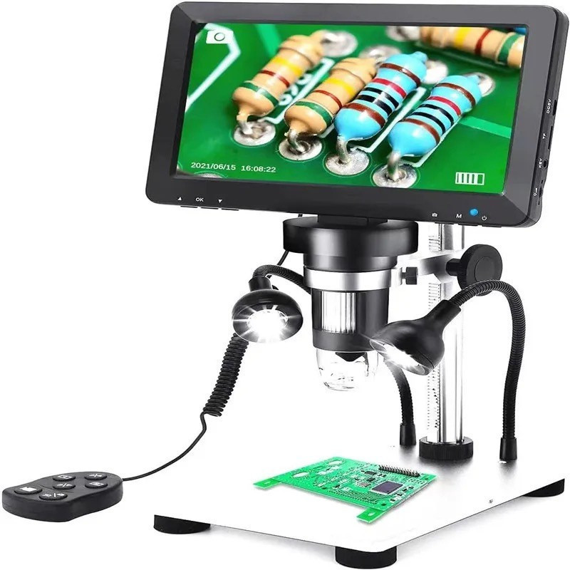 Microscópio Digital 1200x Lcd 7 Full Hd 1080p C/bateria Led