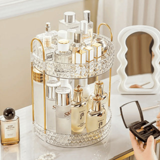 Organizador de Maquiagem Giratório – Suporte Multiuso 2/3 Andares p/ Cosméticos e Perfumes em Oferta na Shopee