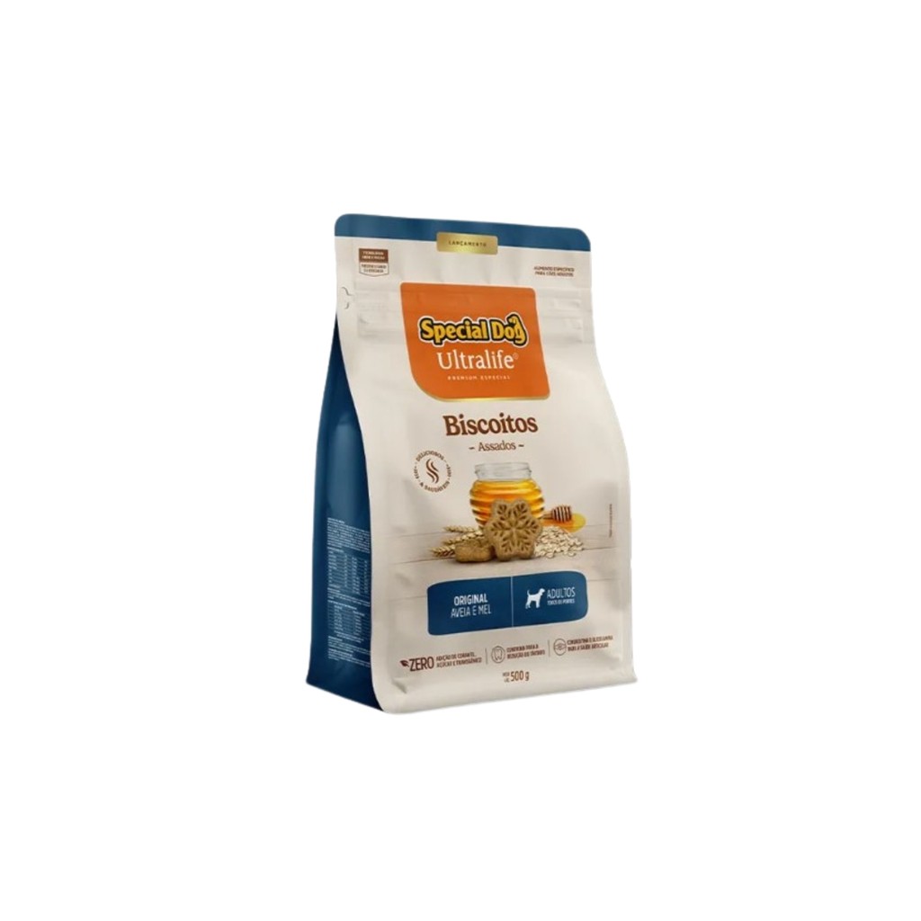 Biscoitos Special Dog Ultralife para Cães Adultos Sabor Original 500g
