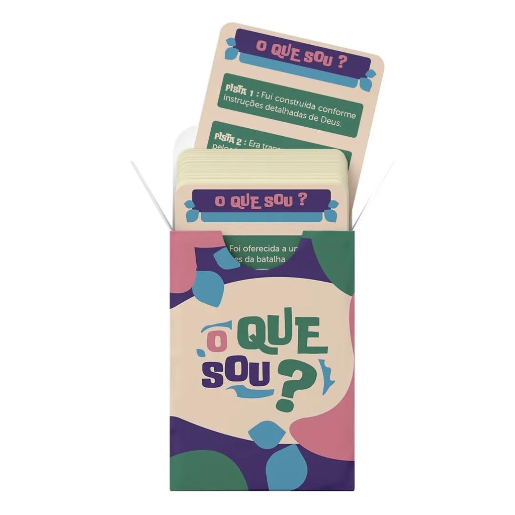 Jogo Bíblico de Cartas | O Que Sou? em Oferta na Shopee