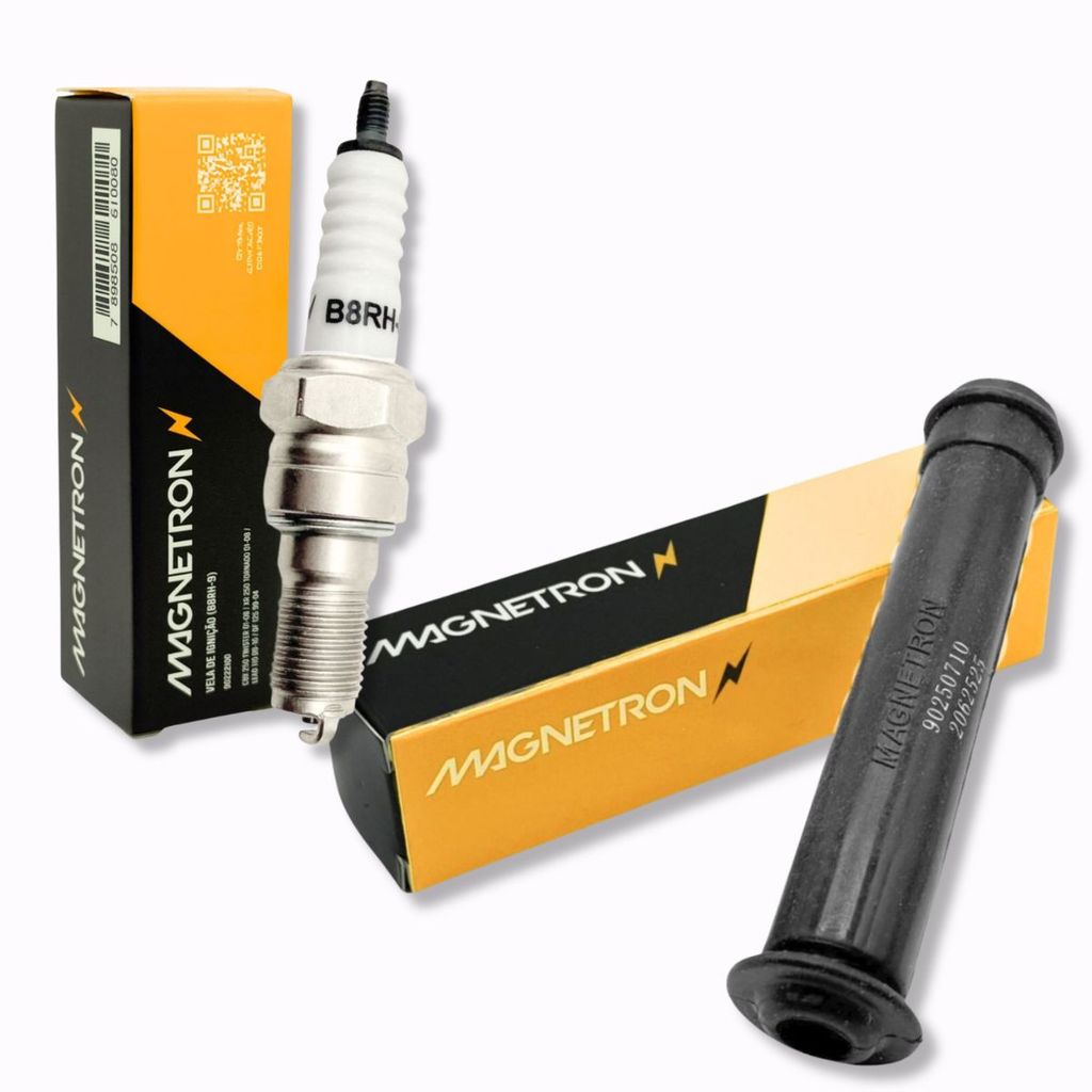 Vela de Ignição + Cachimbo Cbx 250 Twister / Xr 250 Tornado Magnetron em Oferta na Shopee