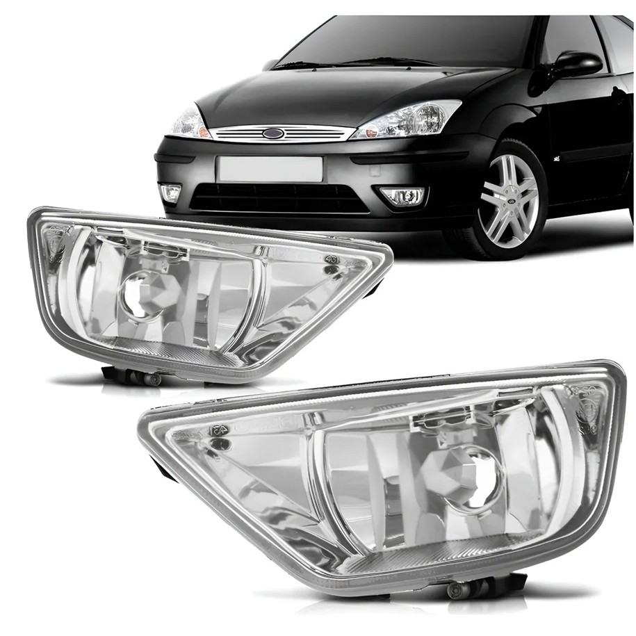 Farol Auxiliar Milha Focus Hatch Sedan 2004 2005 2006 Vidro