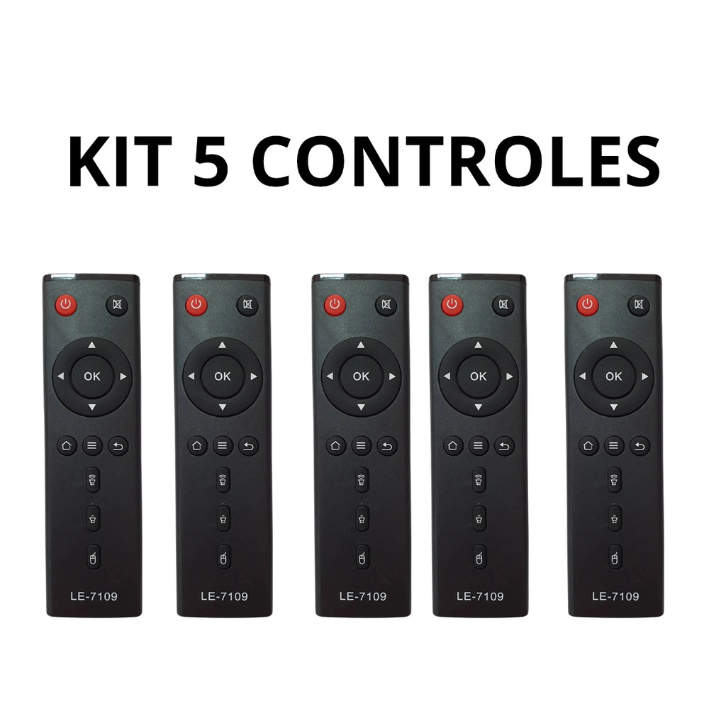 KIT 5 CONTROLES Tx2/Tx3/Tx5 Pro/Tx6/Tx8/Tx9 Pro SKY-9073 FBG-9051