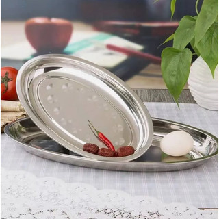 Bandeja Travessa De Inox Grande Para Servir Porção