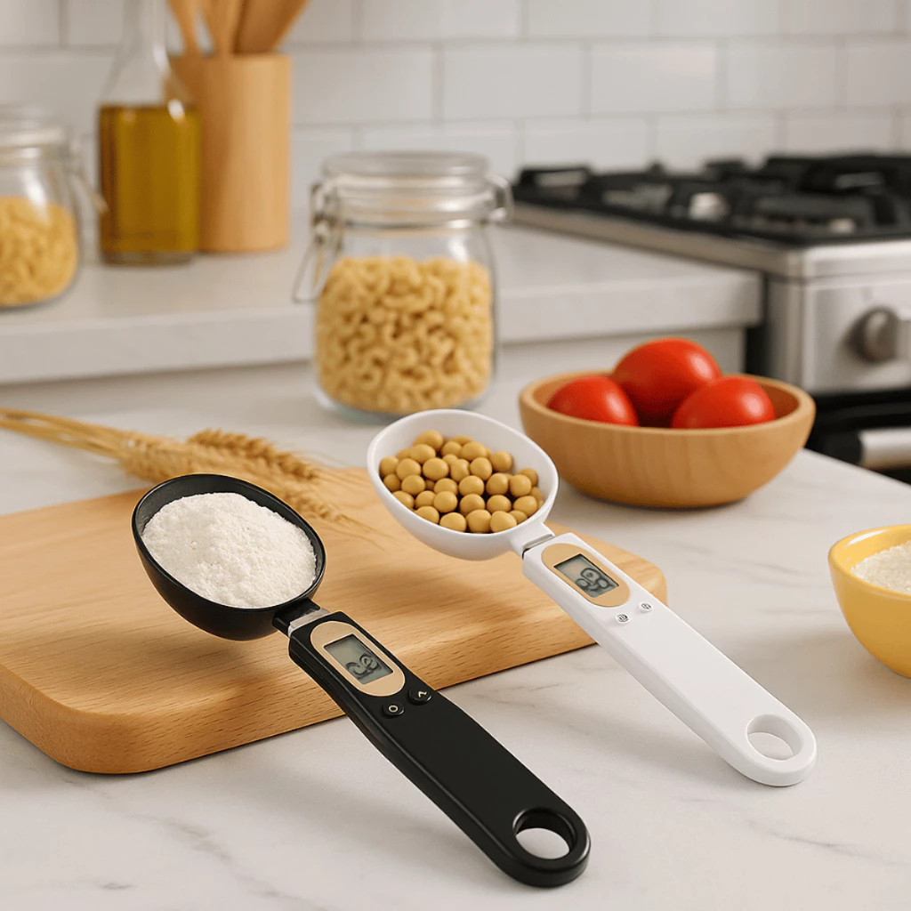 Colher Medidora Digital Balança Precisão Gramas Dosador Temperos Grãos Dieta Fitness Cozinha