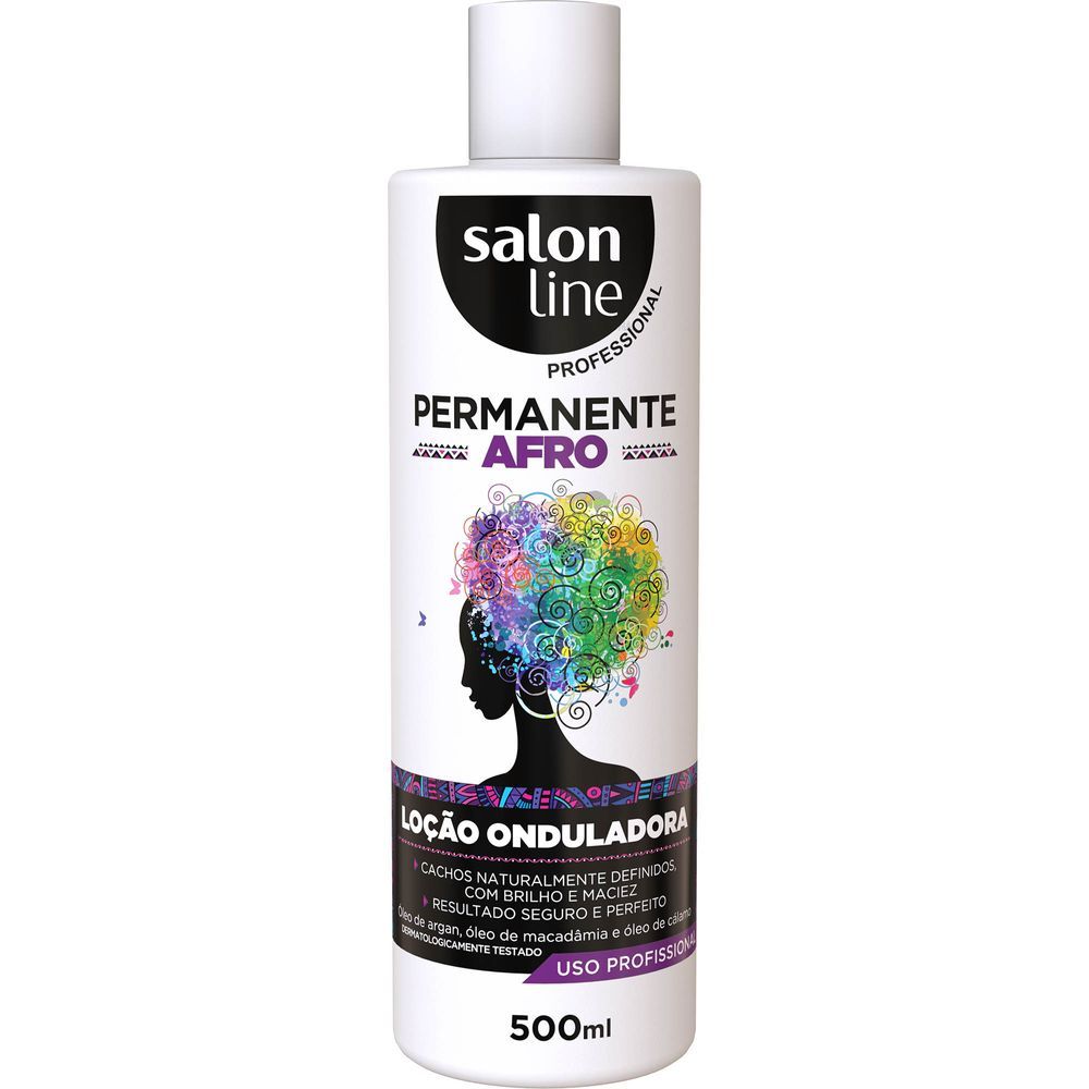 Loção Onduladora Permanente Afro Salon Line 500ml
