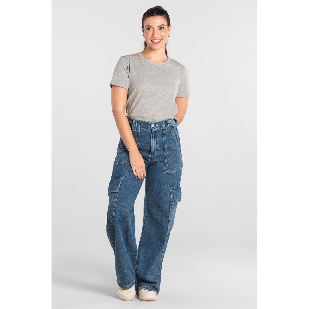 Blusa Feminina em Algodão Just Basic em Oferta na Shopee