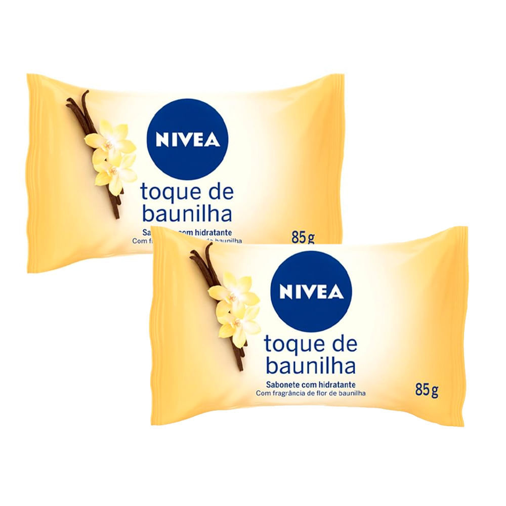 Kit 2 Sabonete em Barra Nivea Toque de Baunilha 85g em Oferta na Shopee